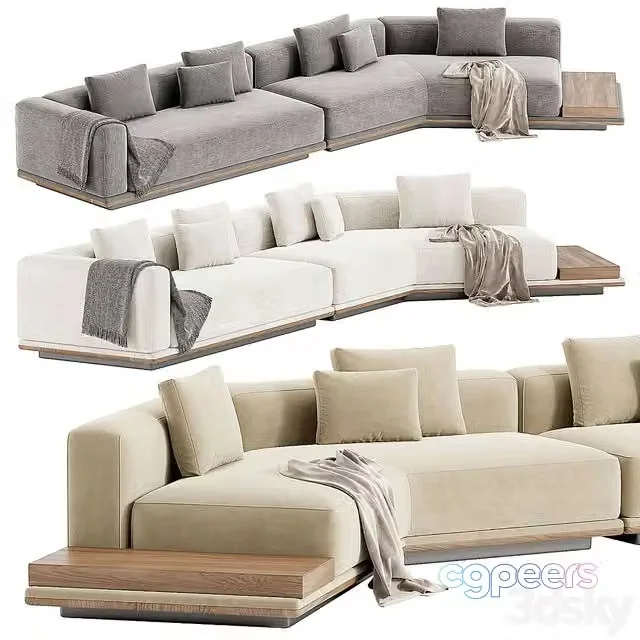 3ds Max Free – Minotti Horizonte Sofa 12