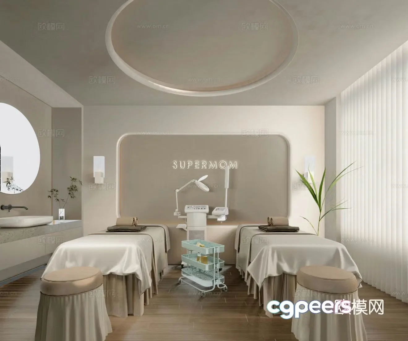 Modern beauty salon Beauty salon Beauty private room Beauty instrument 3d model