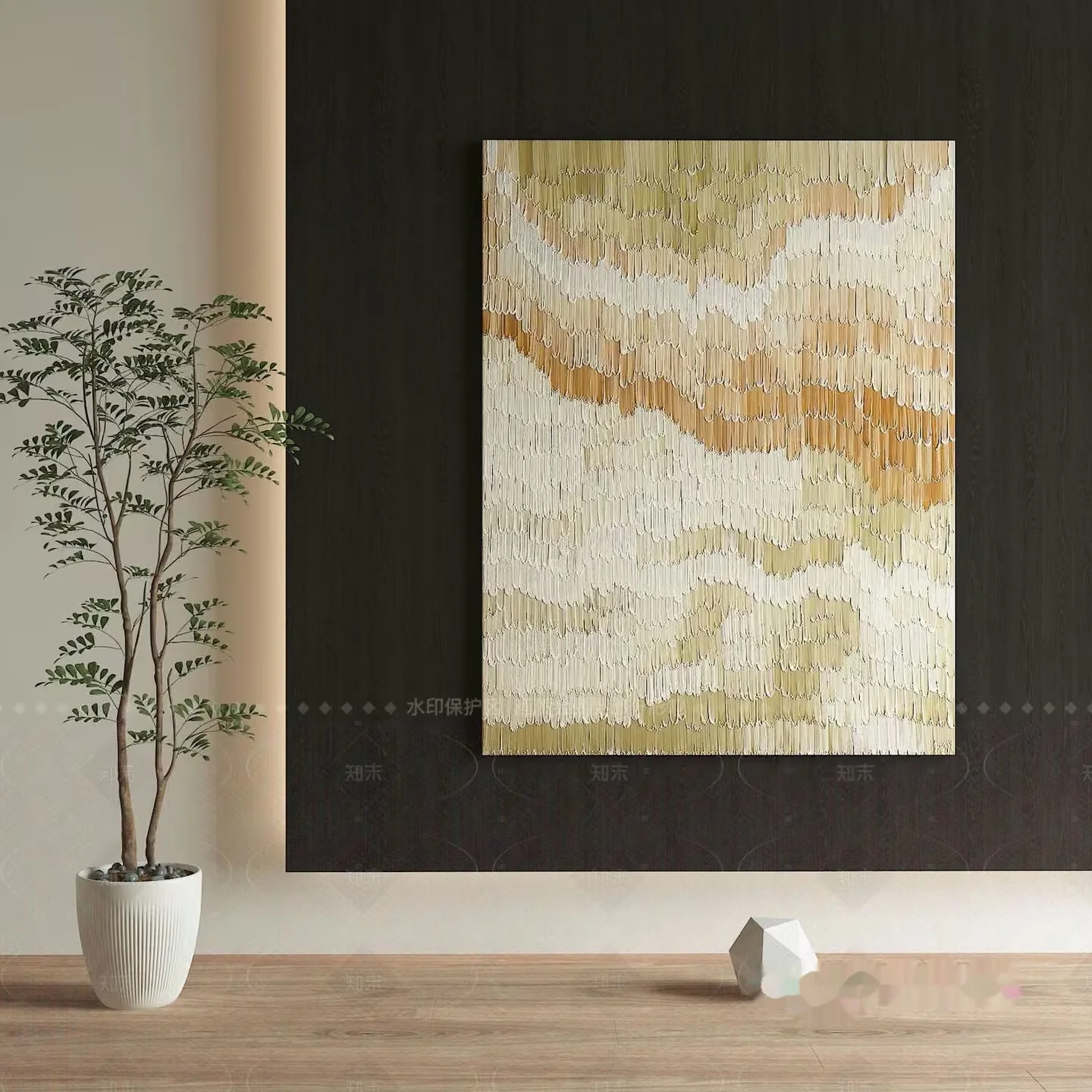 Modern Art Piece 3D Model – 1079 – VRAY Render