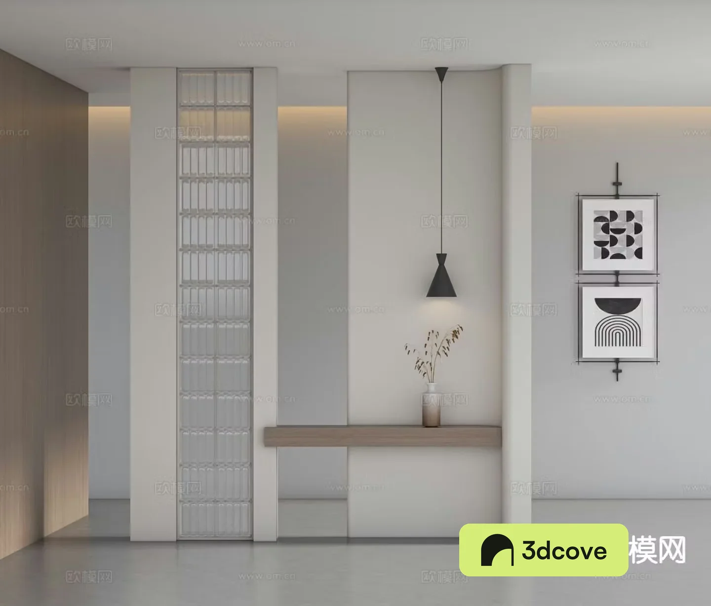 Modern entrance partition glass partition