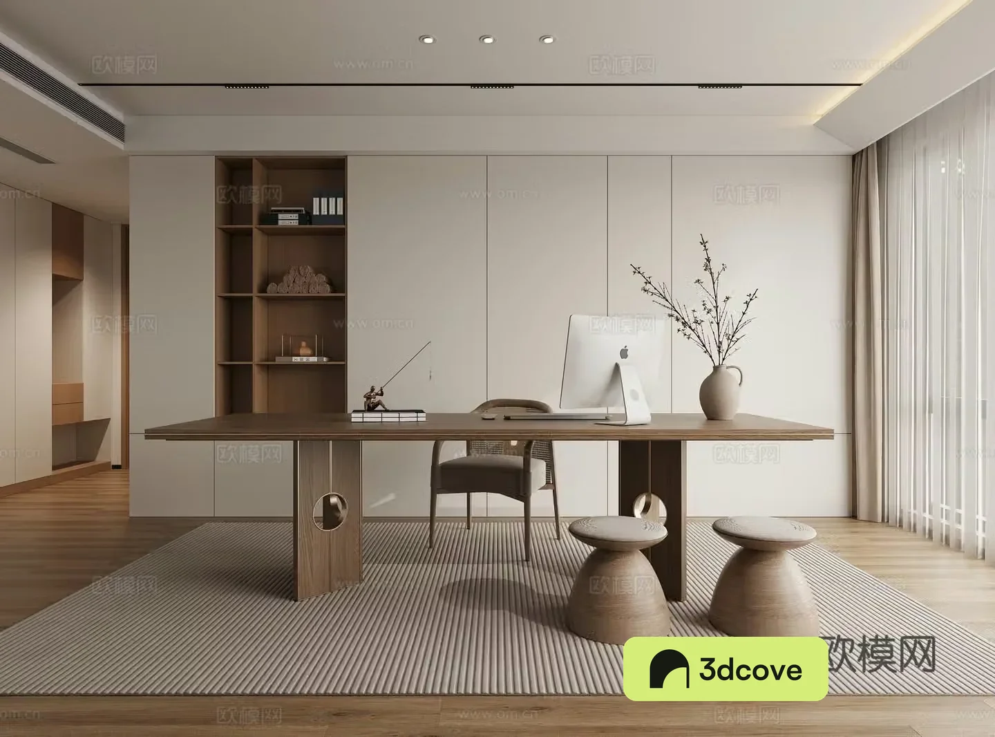 New Chinese style study room