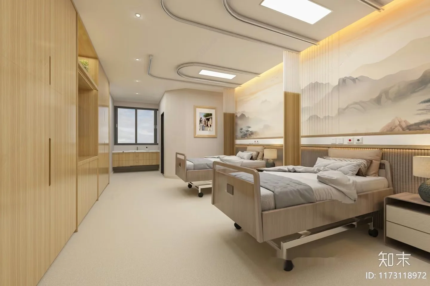 Cozy Hospital Room 3D Model – 14717 – VRAY Render