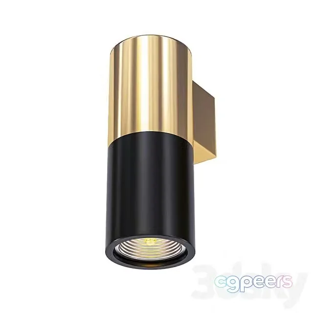 3ds Max Free – Spot Illumination Sconce Black & Copper