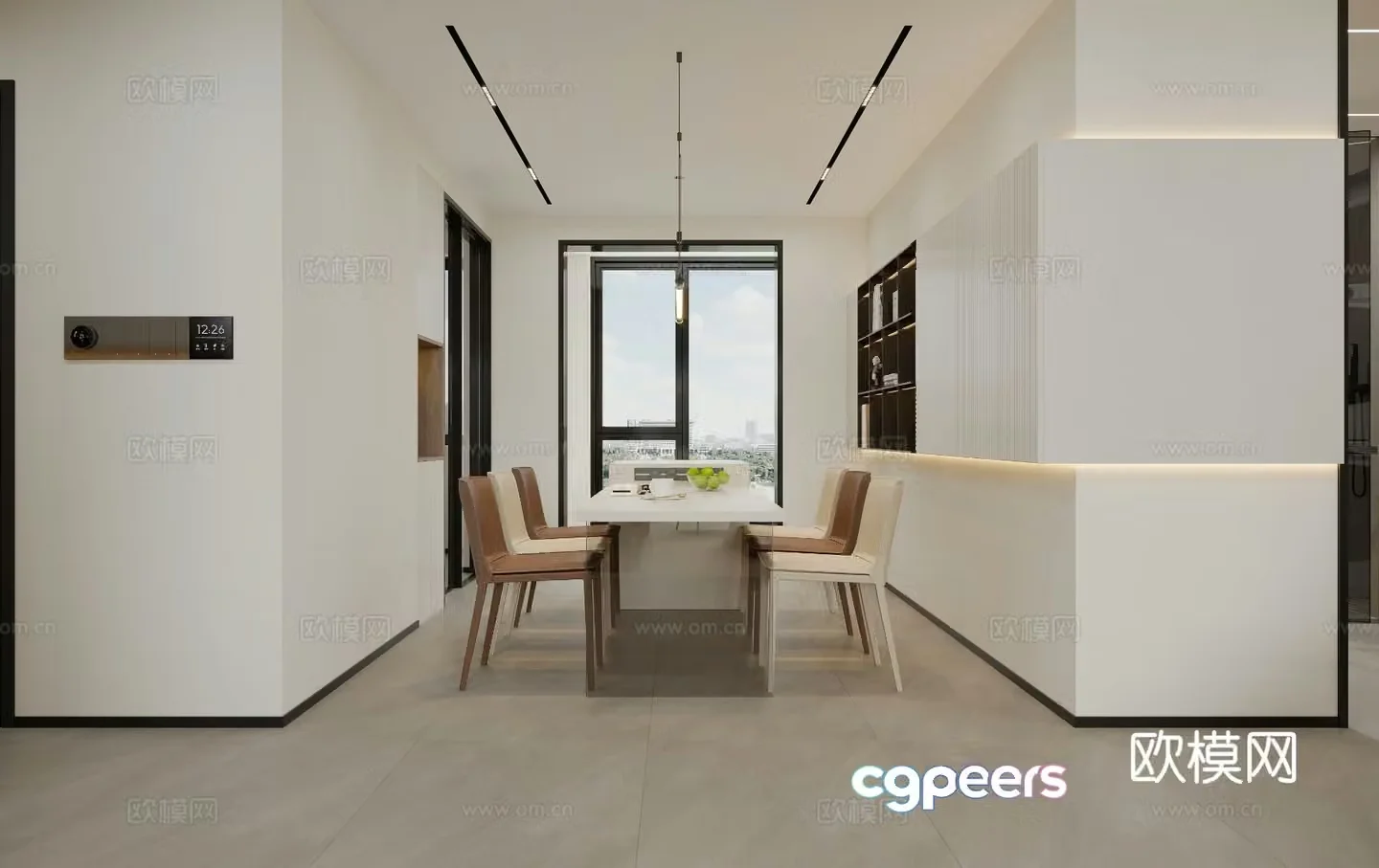 Modern restaurant 3d model