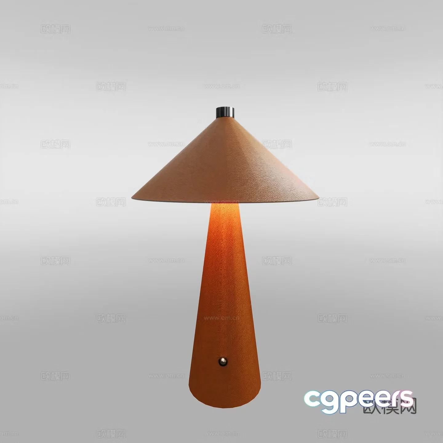 Modern leather desk lamp 3d model