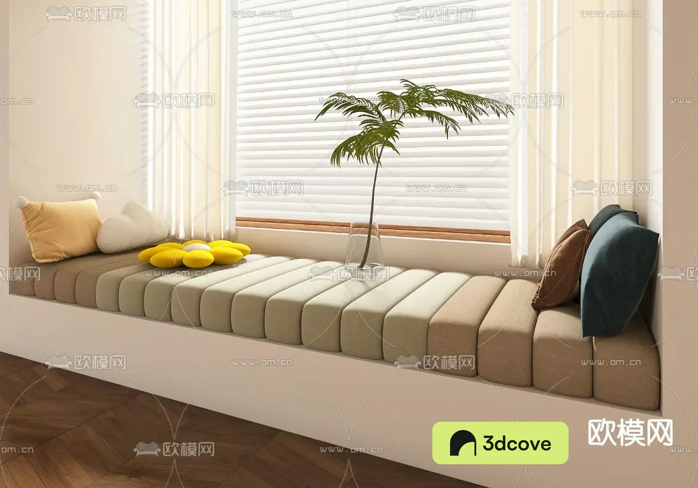 Cushion bay window cushion window sill