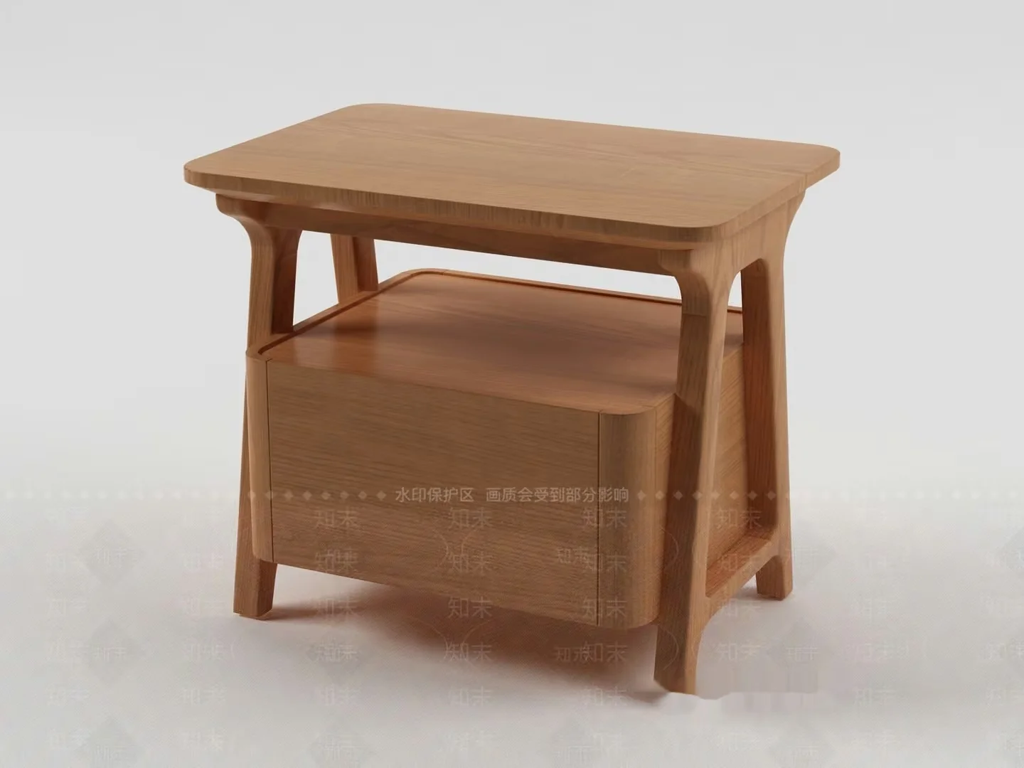 Light-Colored Wooden Table 3D Model – 22801 – VRAY Render