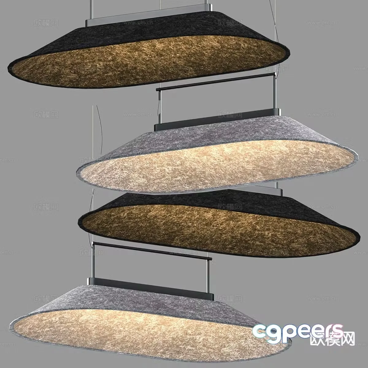 Nordic chandelier simple chandelier 3d model