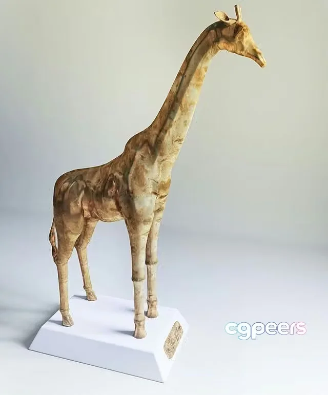 3ds Max Free – Giraffe Figurine