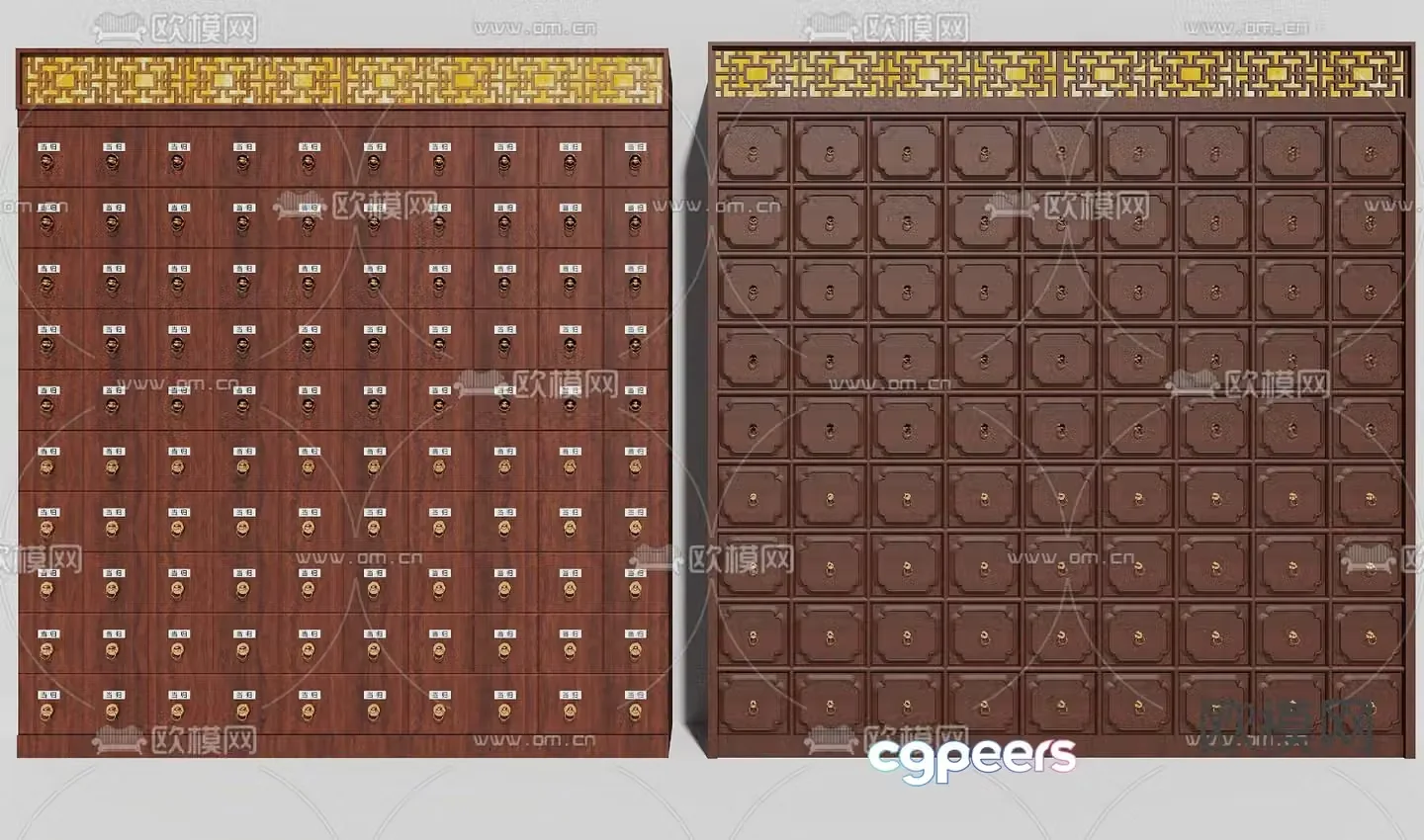 Traditional Chinese Medicine Cabinet Traditional Chinese Medicine Cabinet 3D Model