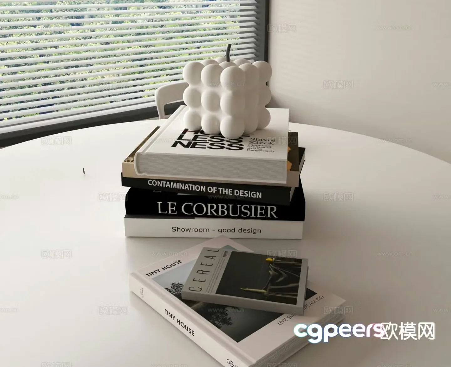 Modern books books book ornaments 3d model