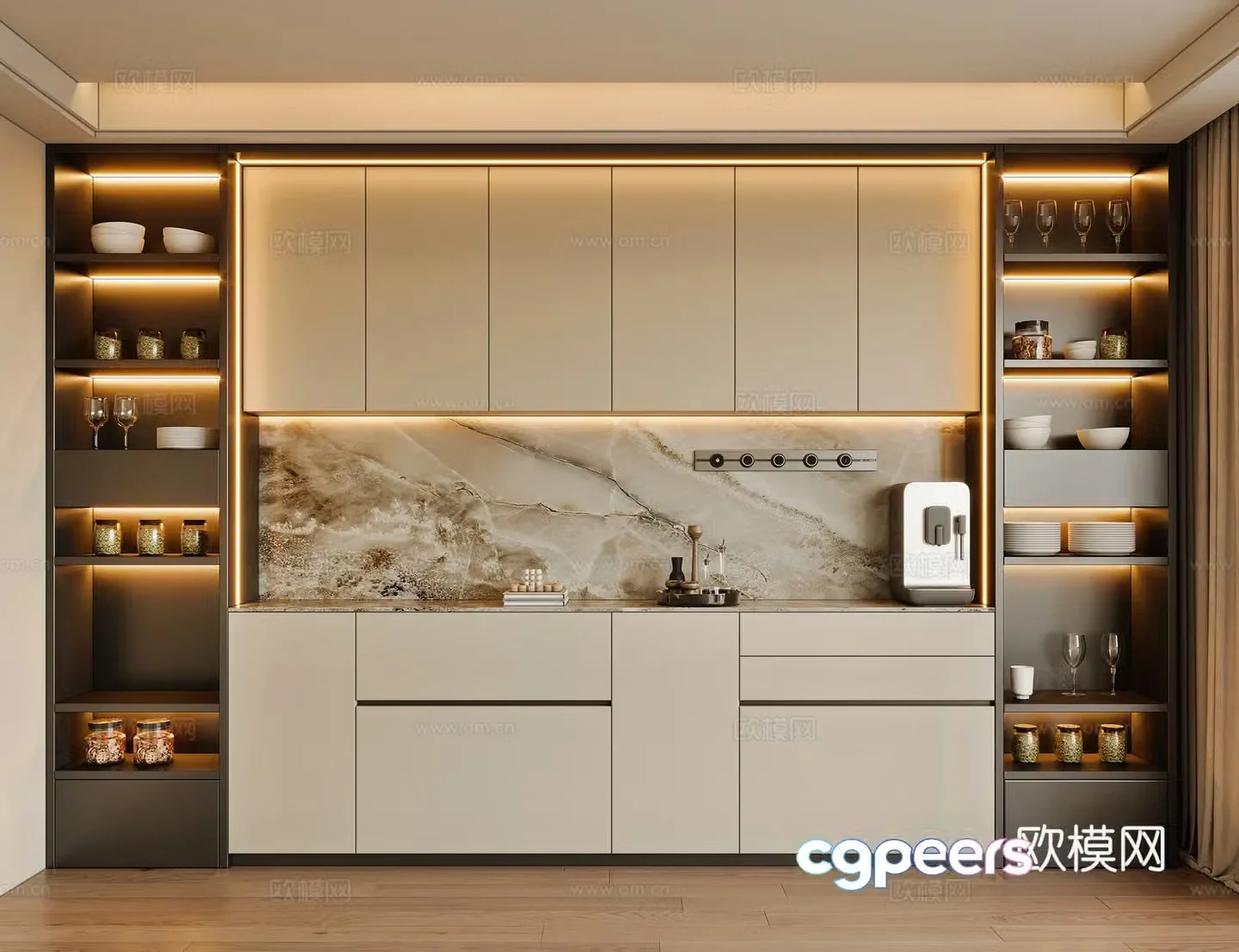 Modern sideboard 3D model