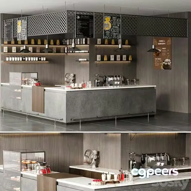 3ds Max Free – CAFE BAR NO23