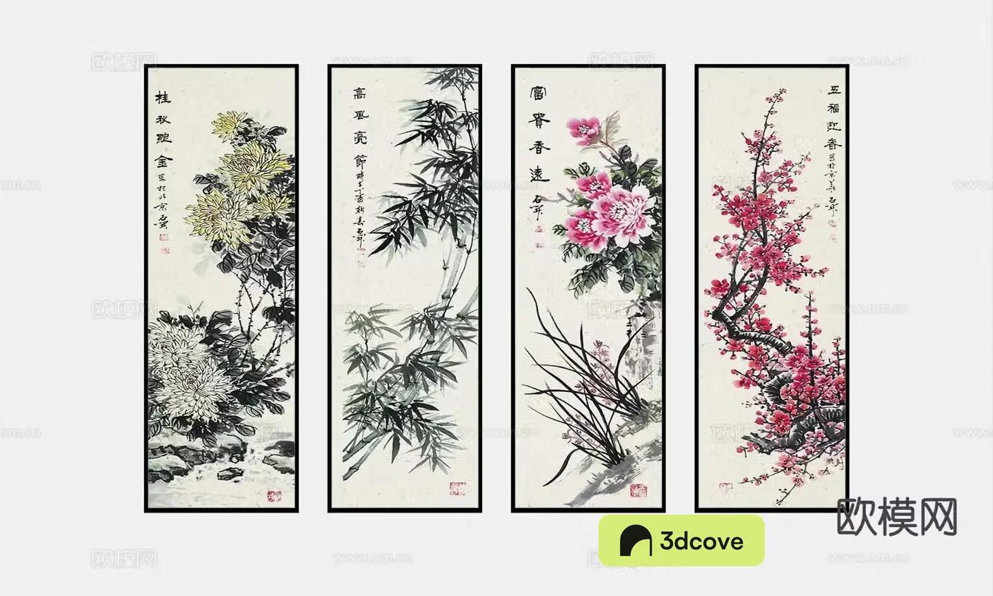 New Chinese style decorative painting ink painting hanging painting