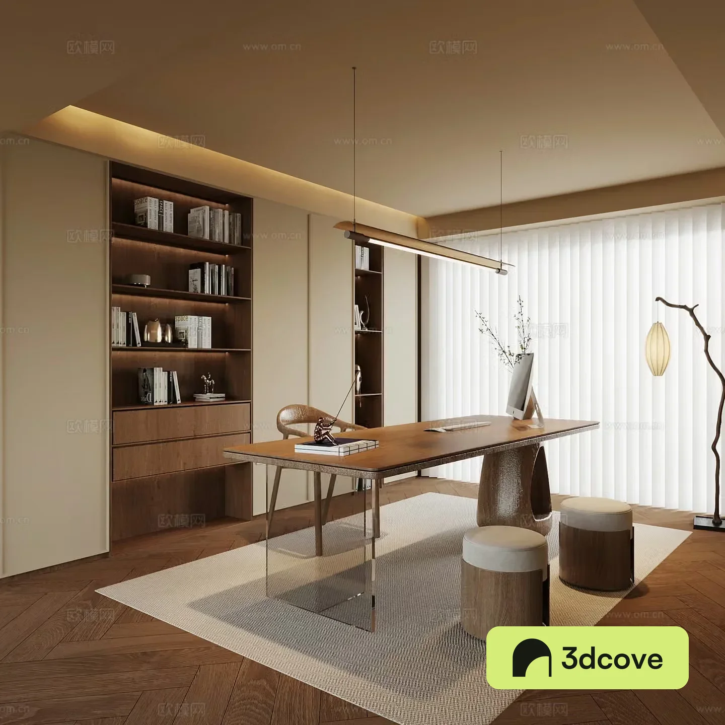 New Chinese style study desk and chair