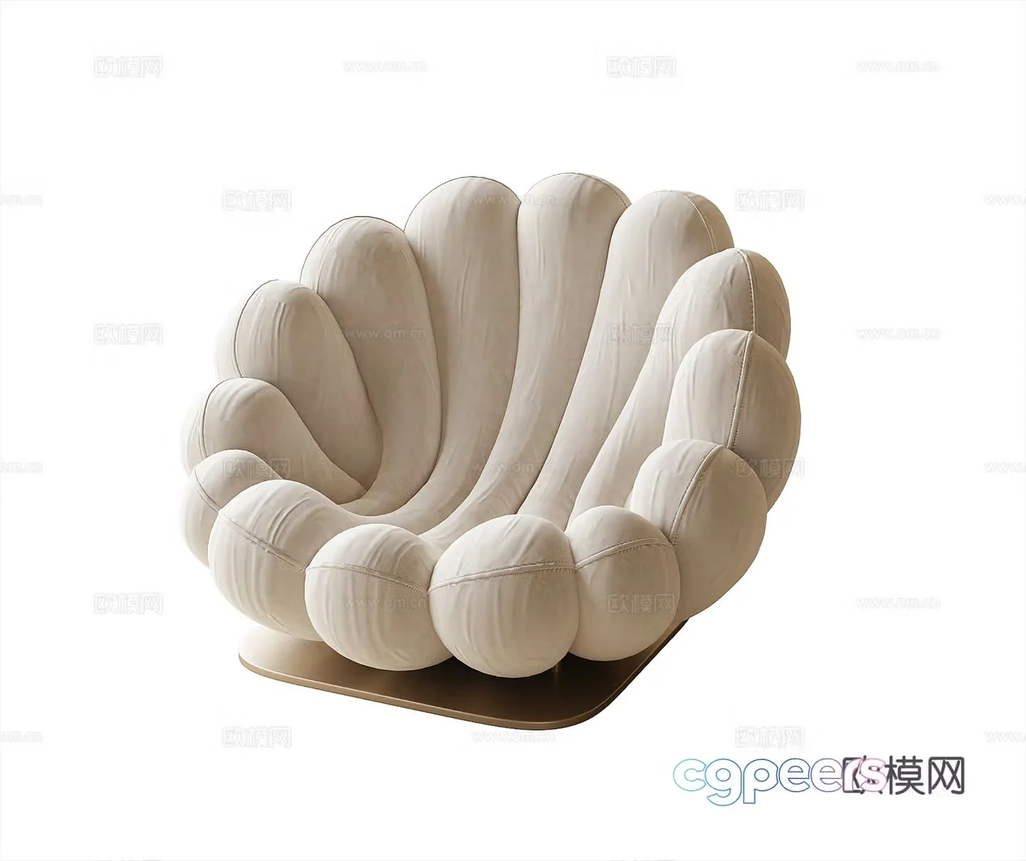 Modern lazy sofa leisure sofa 3d model