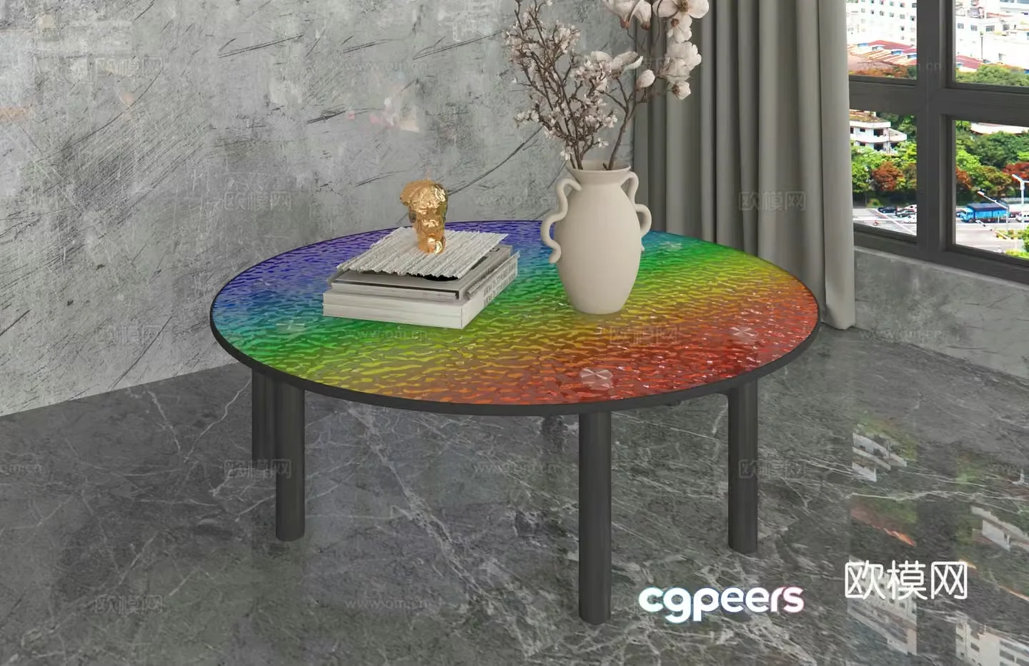 Modern coffee table 3d model