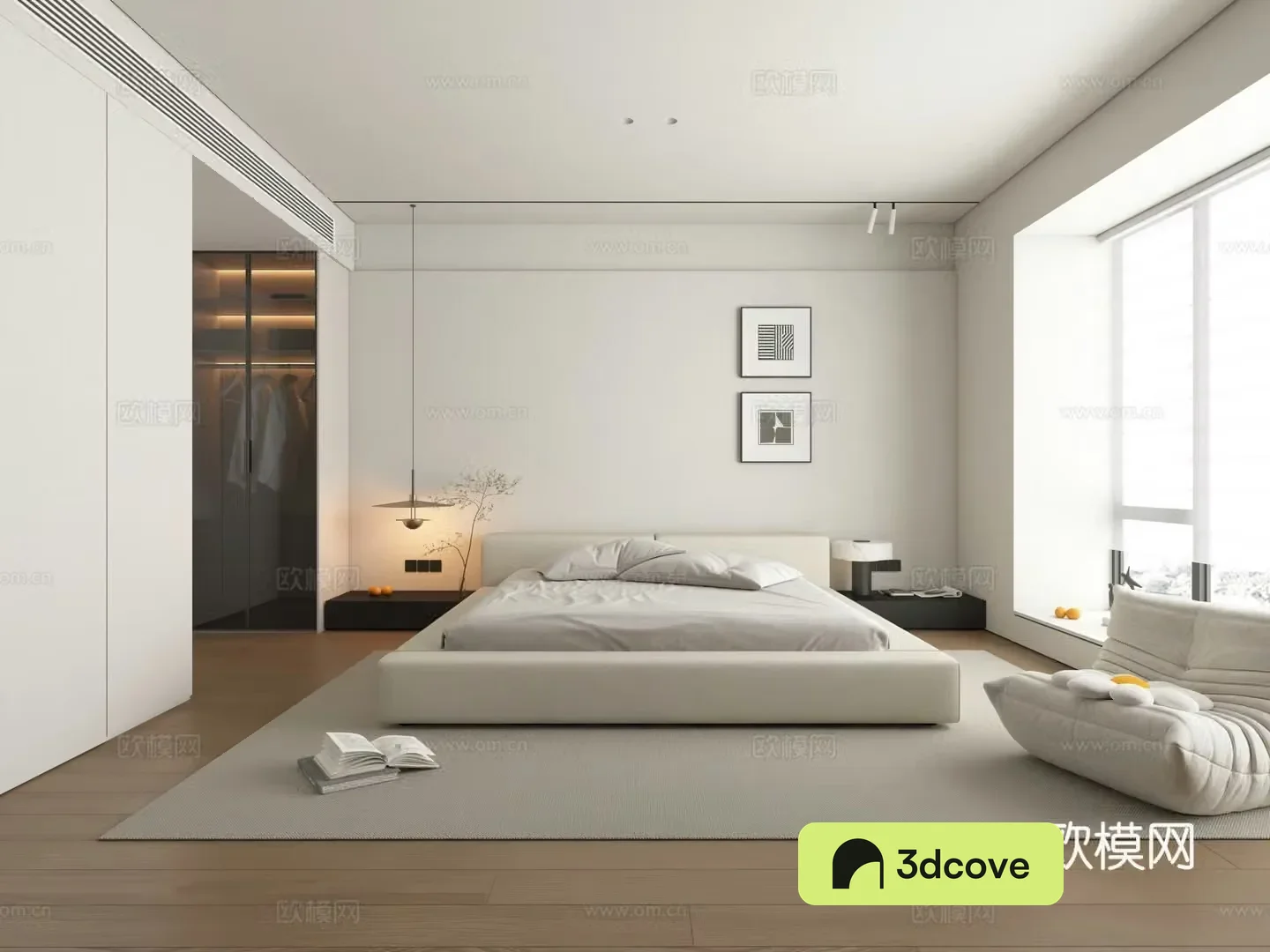 Modern style bedroom