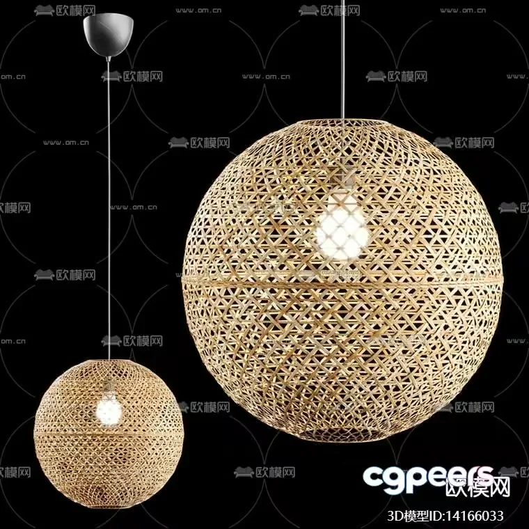 The Single Main Subject Is A Light Fixture And It Is Made Of Wood 3D Model – 2257 – VRAY Render