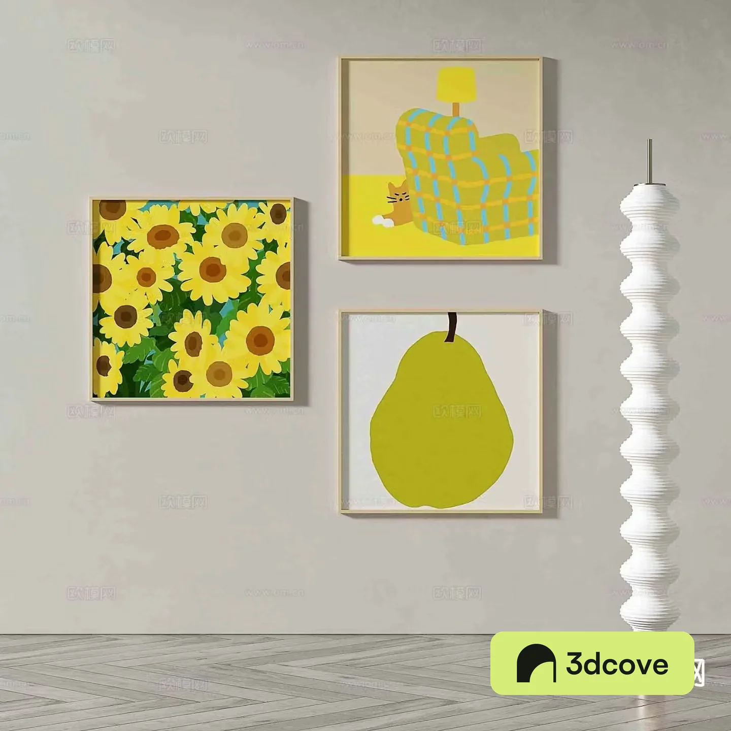 Modern art painting cartoon painting decorative painting