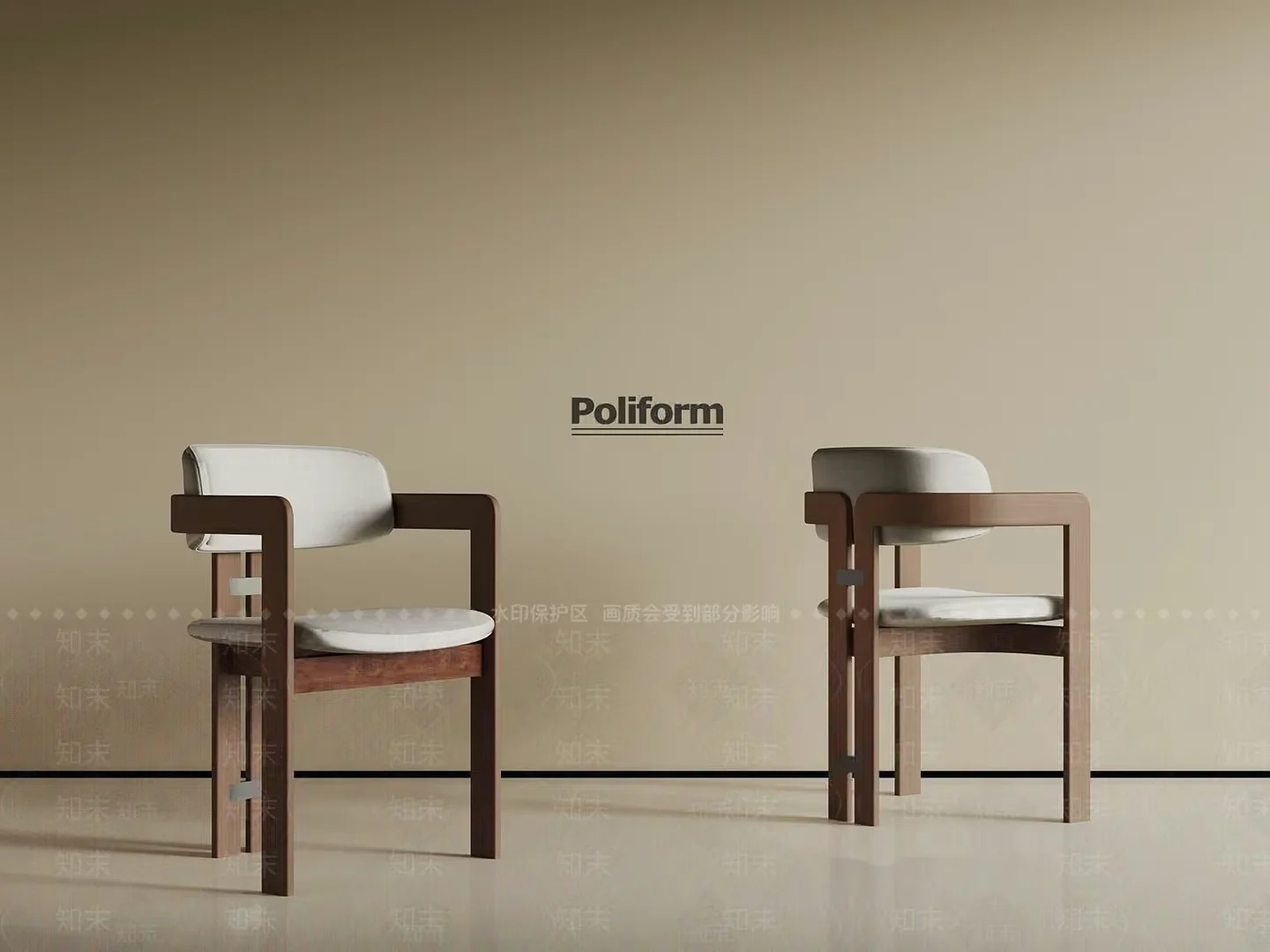 Wooden Chairs 3D Model – 12487 – VRAY Render