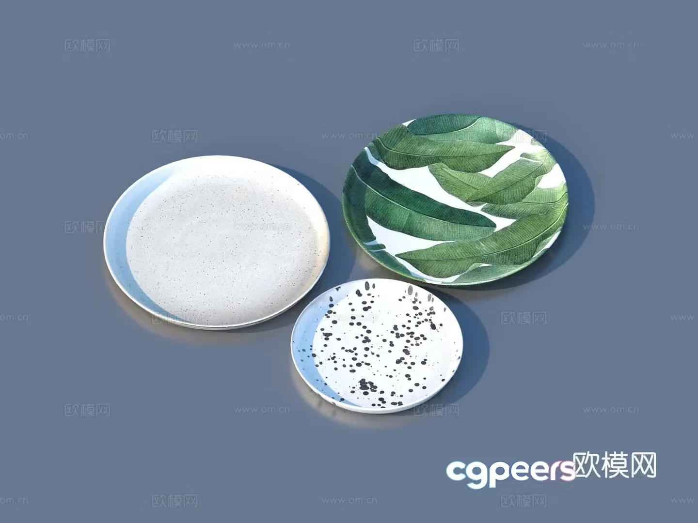 plate plate tableware 3d model