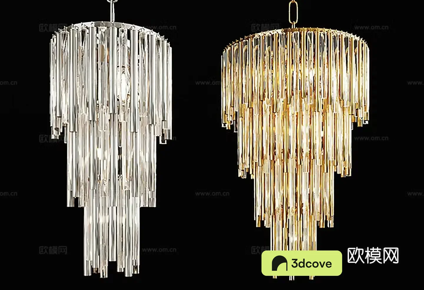Light luxury chandelier crystal lamp