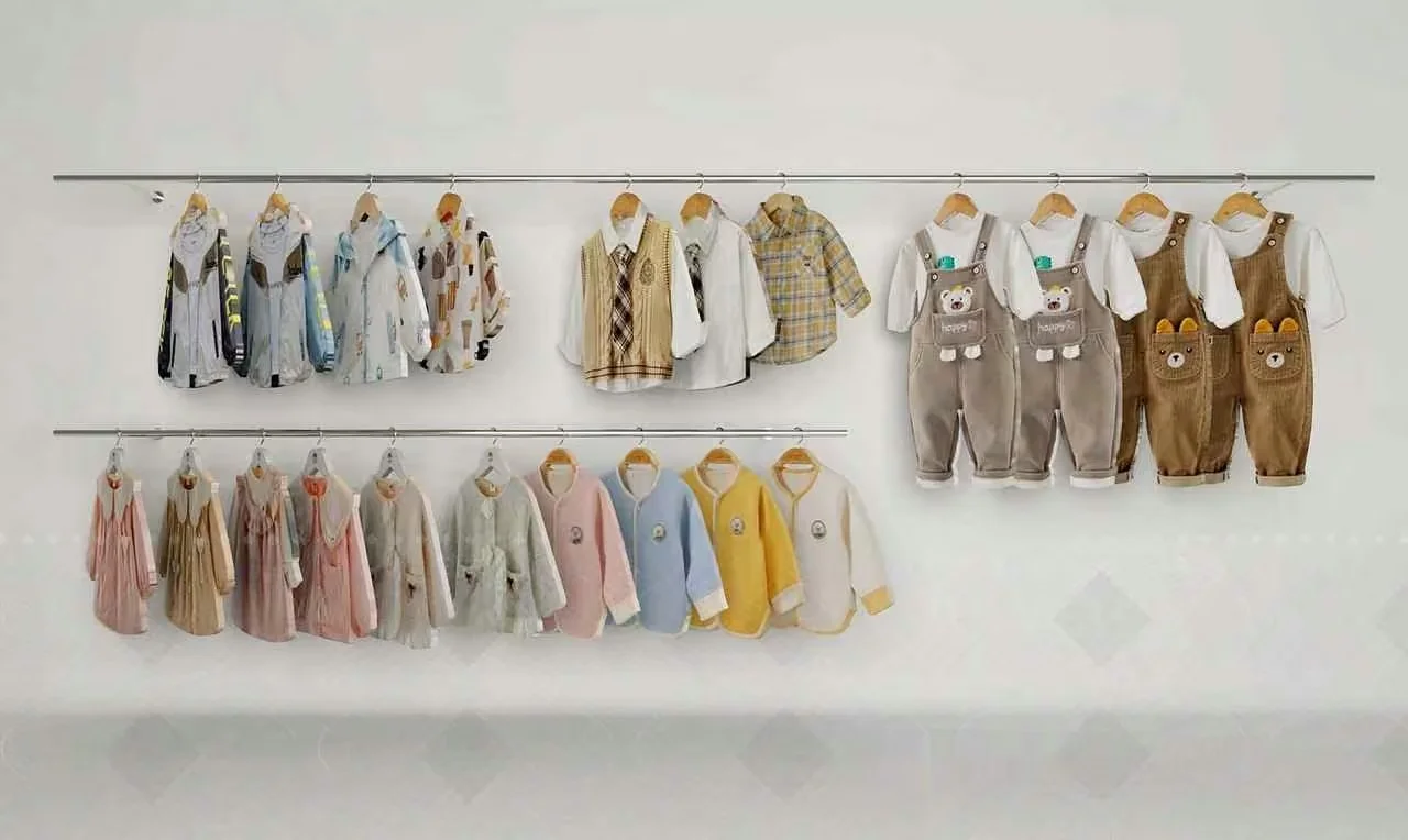 Child’S Clothing Rack 3D Model – 818 – VRAY Render