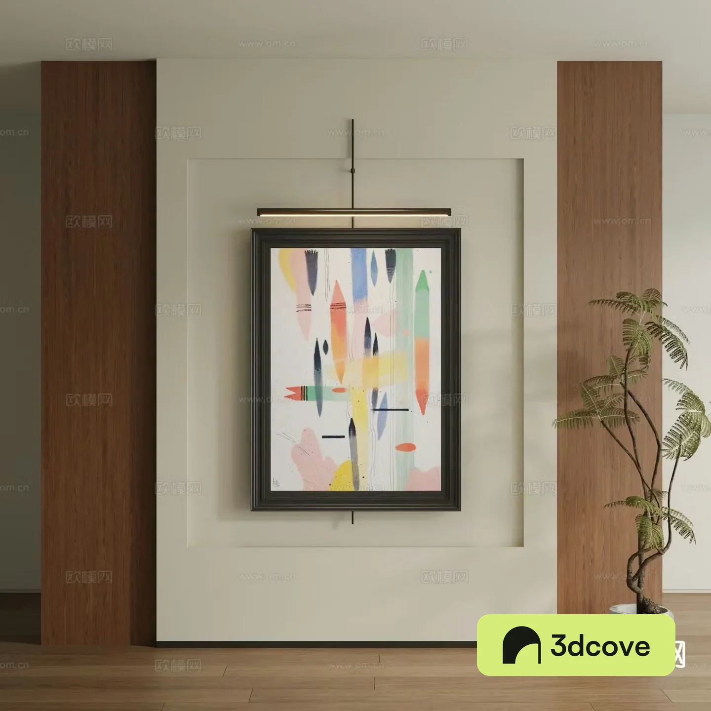 Modern colorful hanging painting decorative painting