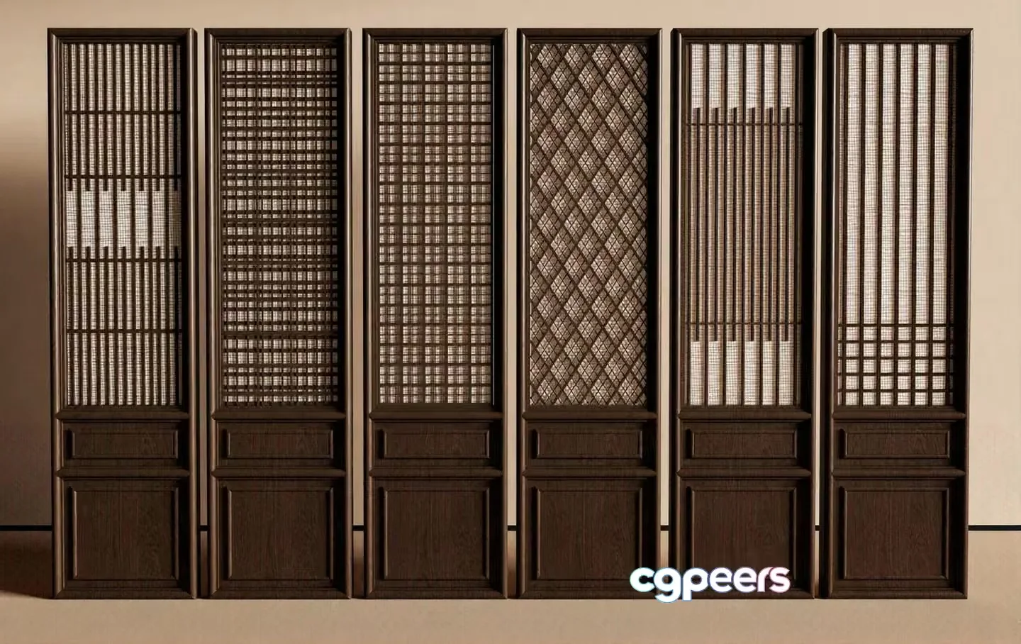 Classic Wooden Doors 3D Model – 12921 – VRAY Render