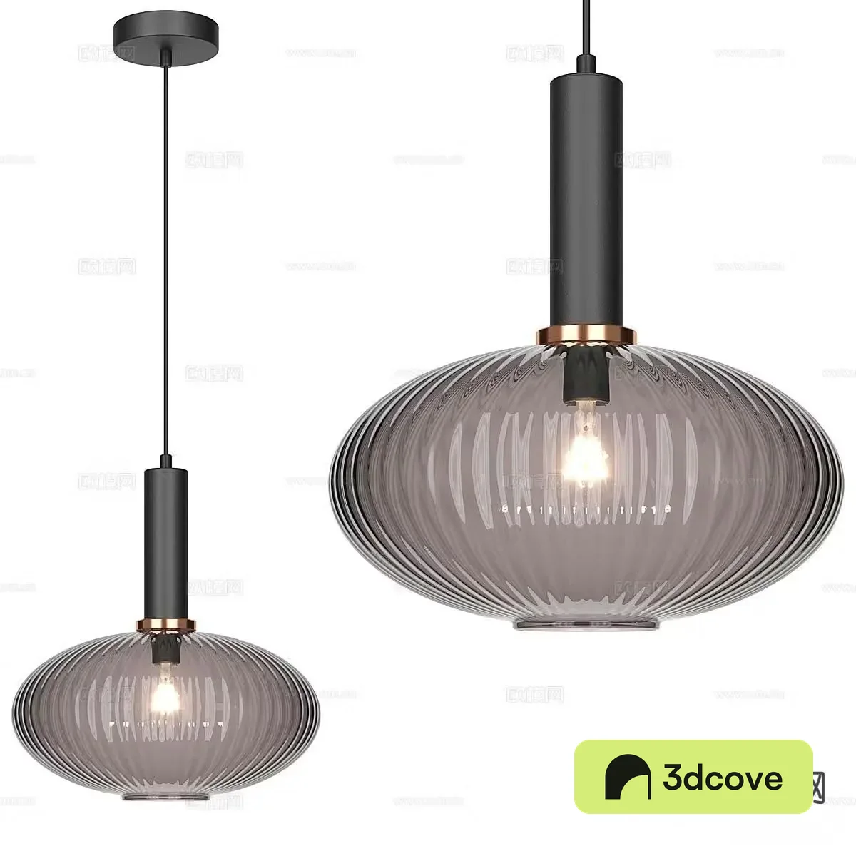 Modern glass chandelier