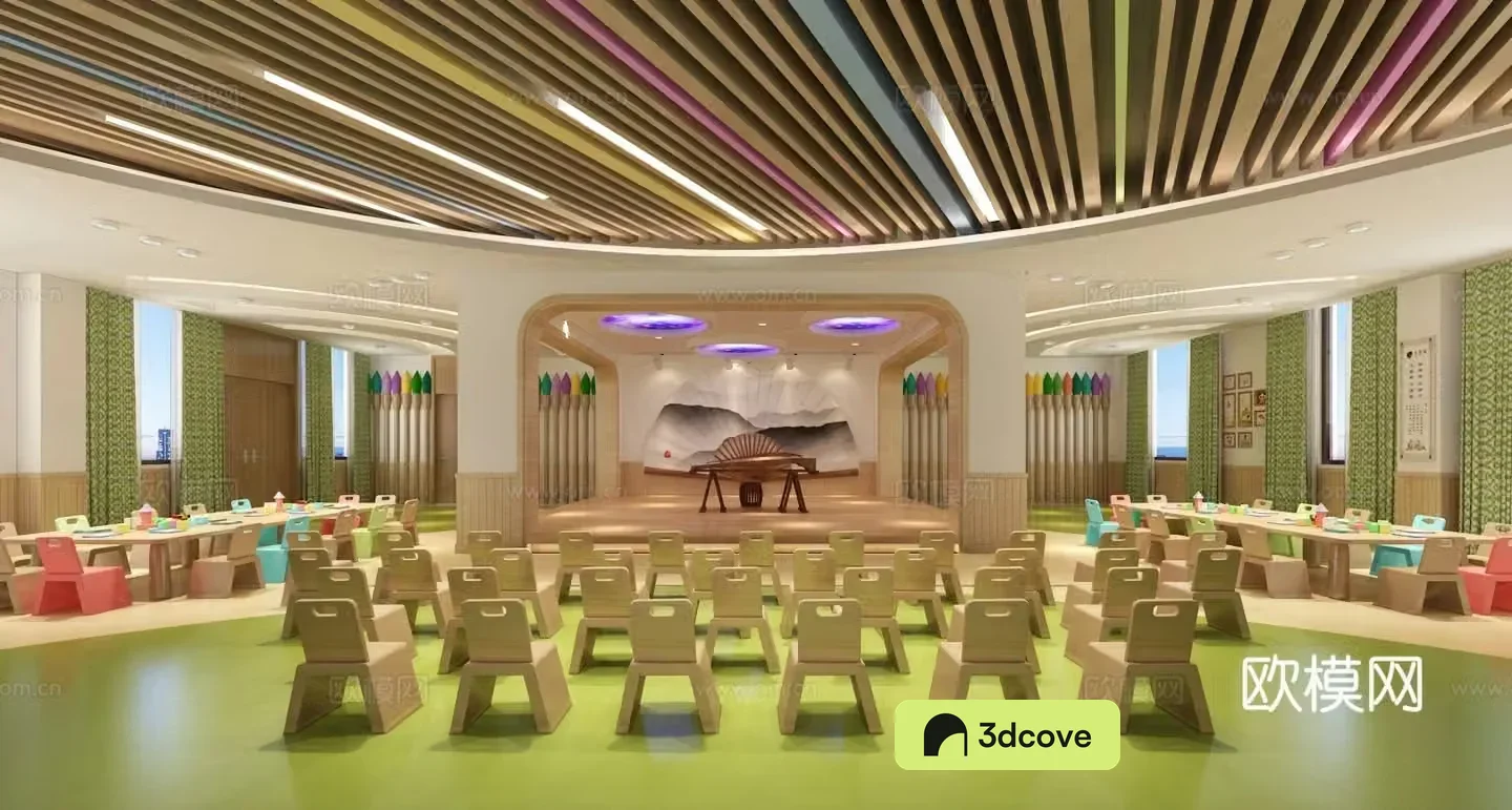 Modern kindergarten stage