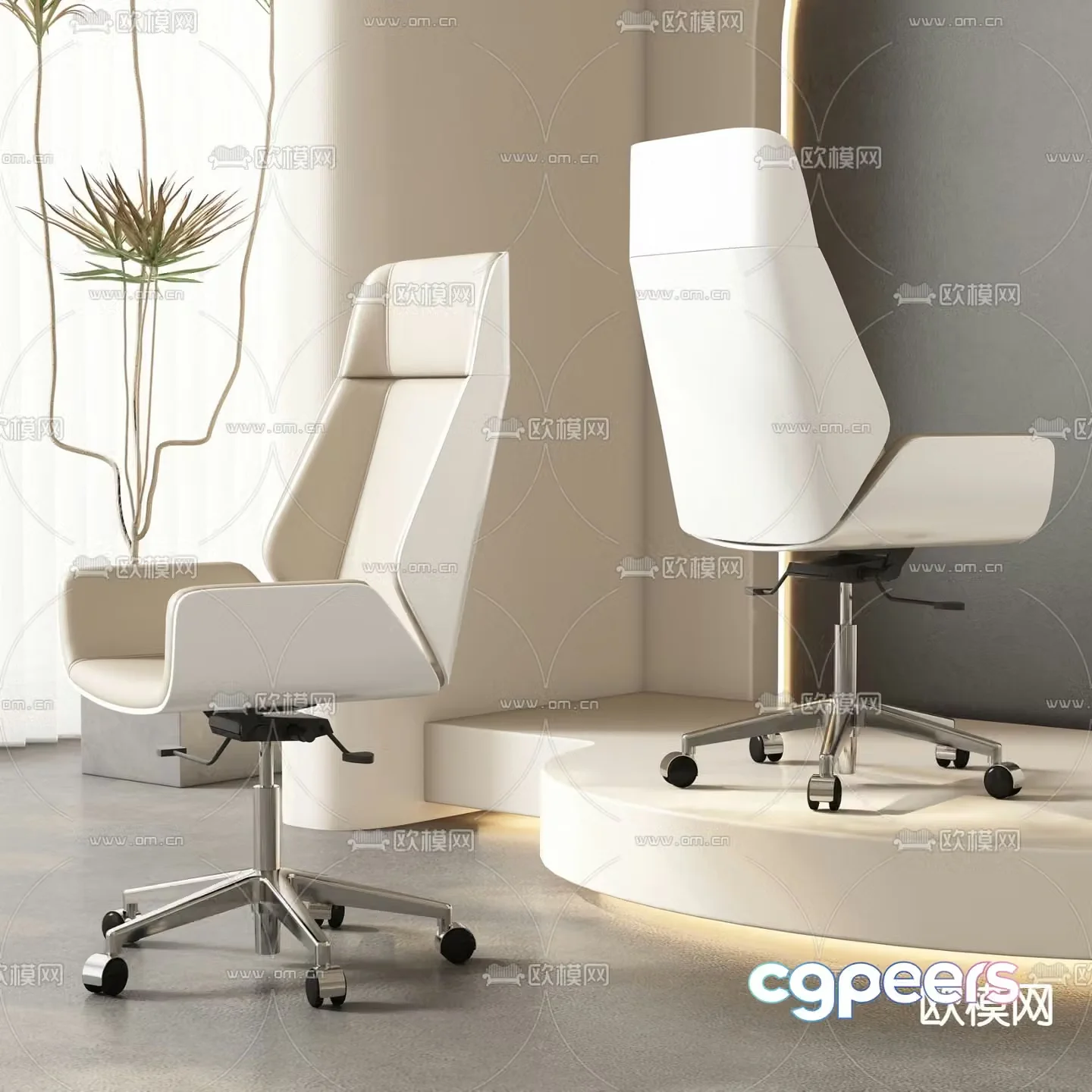 Modern single chair sofa chair leisure chair 3d model