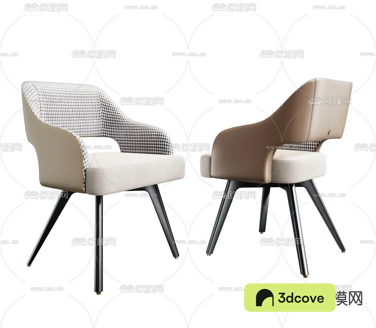 MISSANA modern fabric single chair