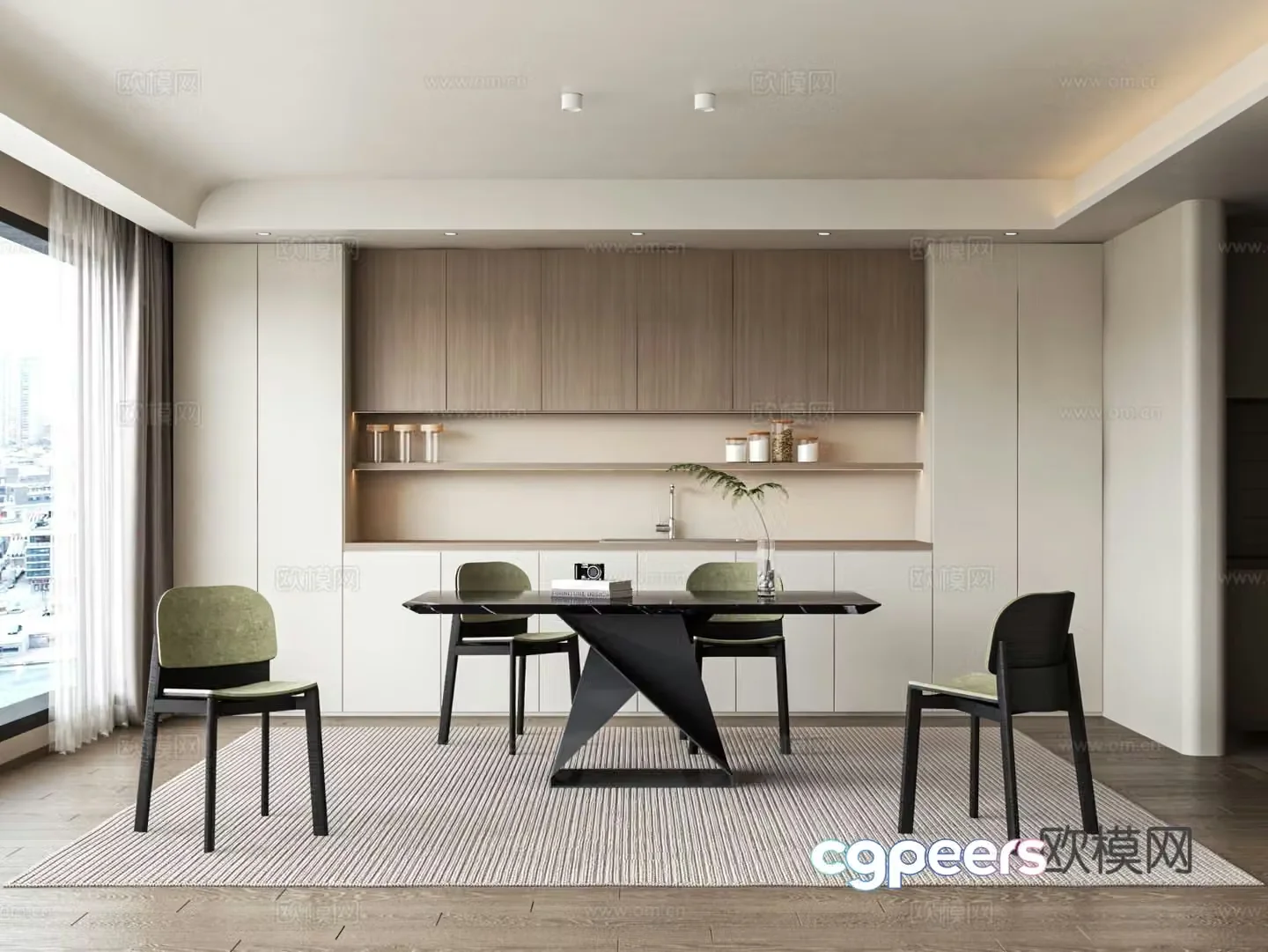 Modern restaurant 3d model