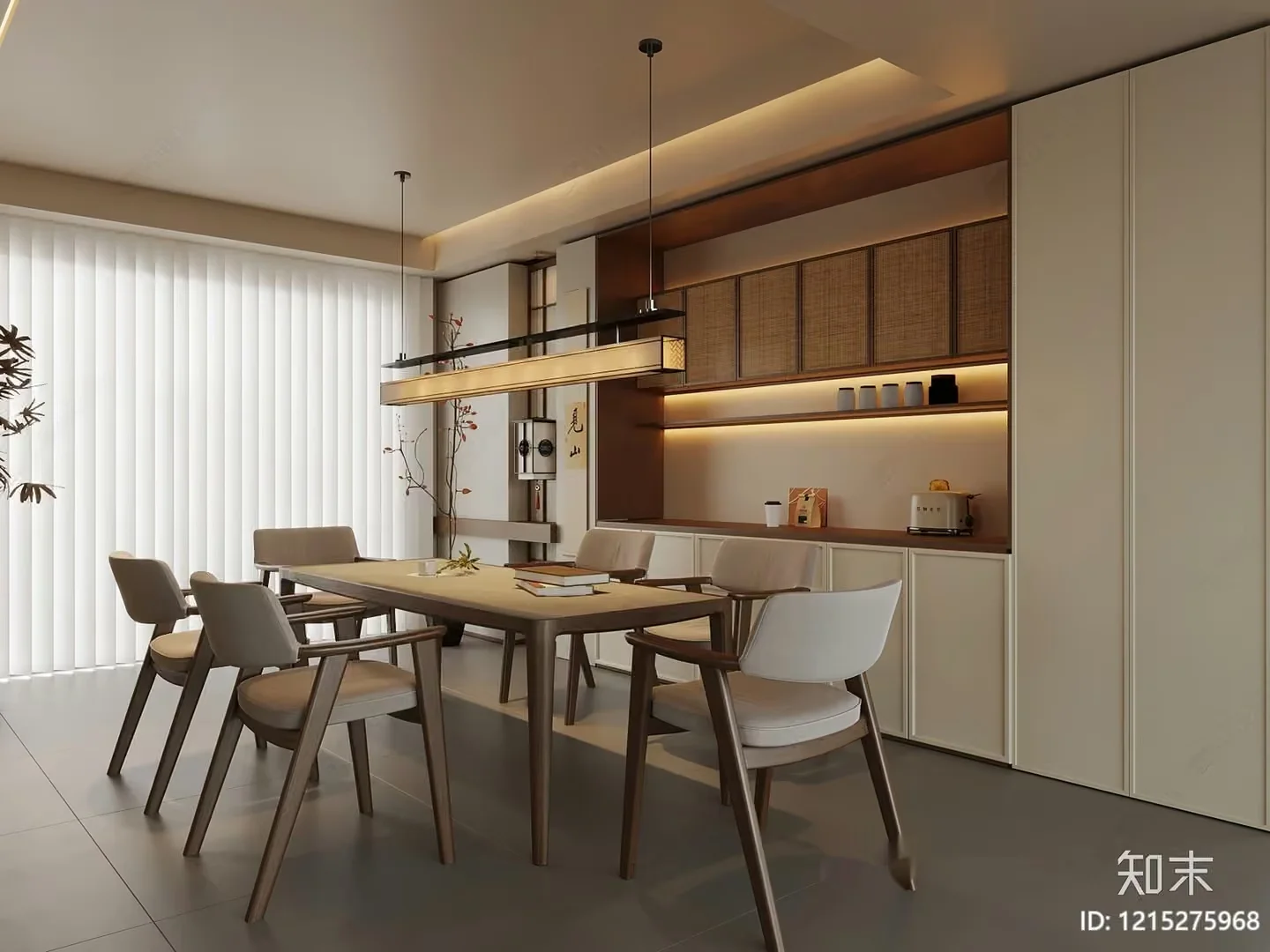 Modern Dining Room 3D Model – 10304 – VRAY Render