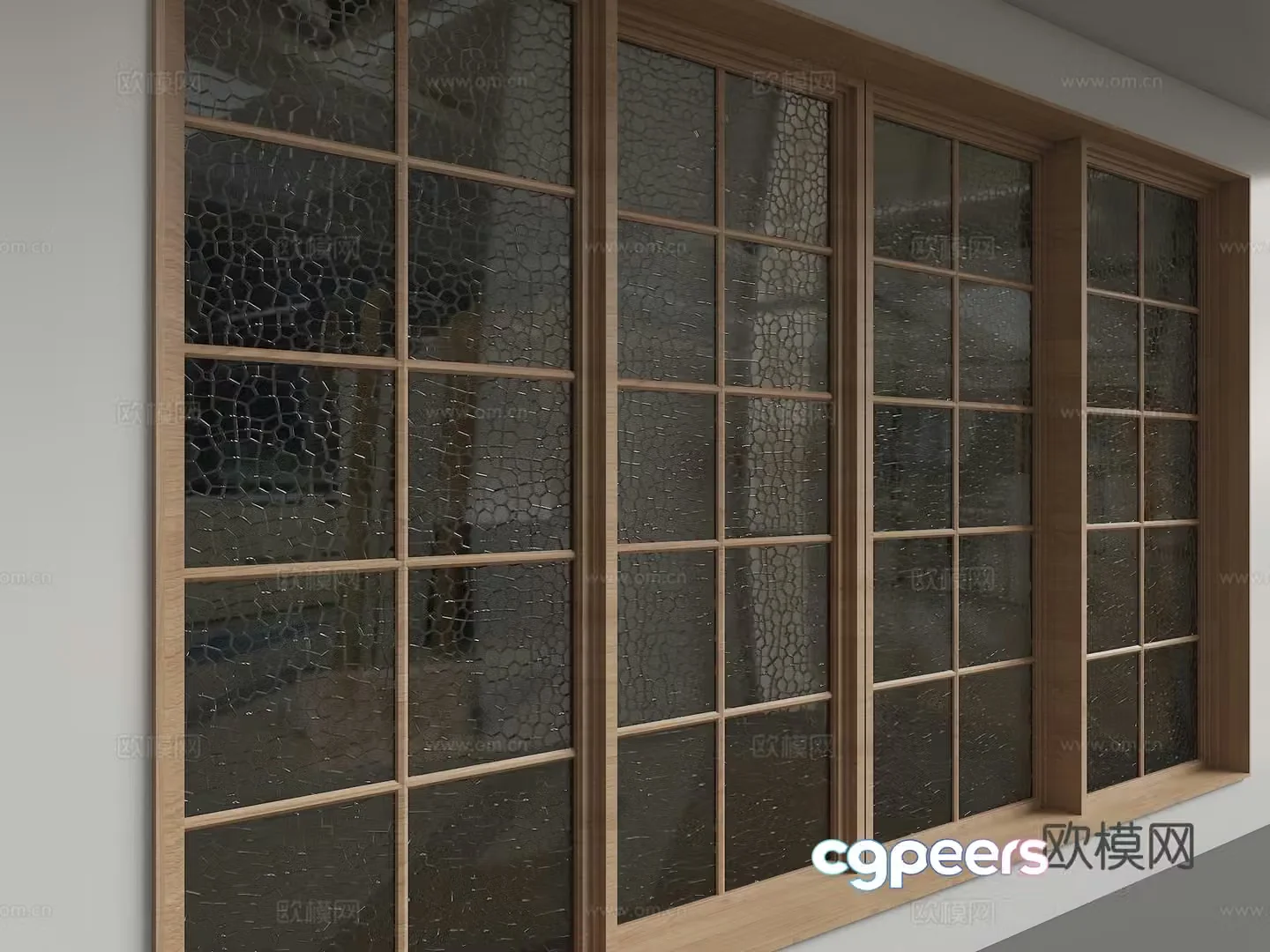 Modern sliding door 3d model