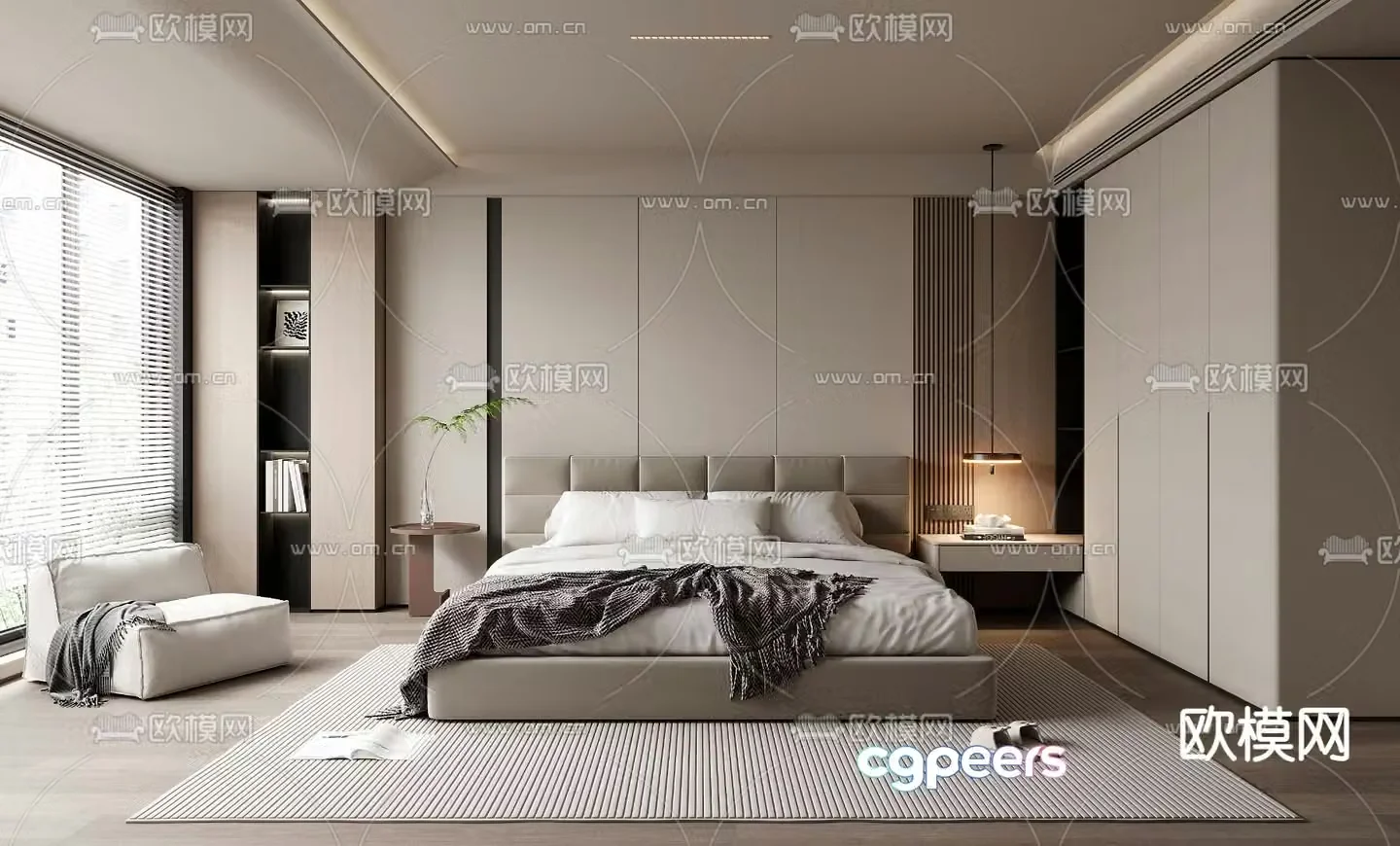 Modern bedroom Master bedroom Master room 3d model