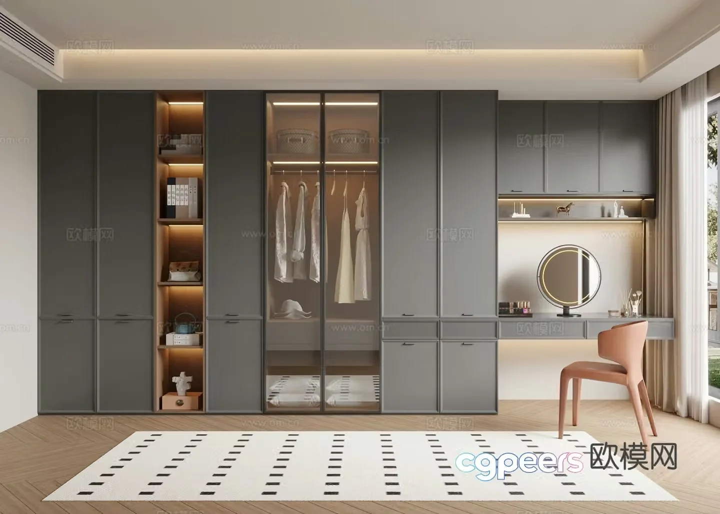 Italian cloakroom 3D model