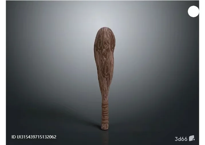 A Wooden Bat 3D Model – 3379 – VRAY Render