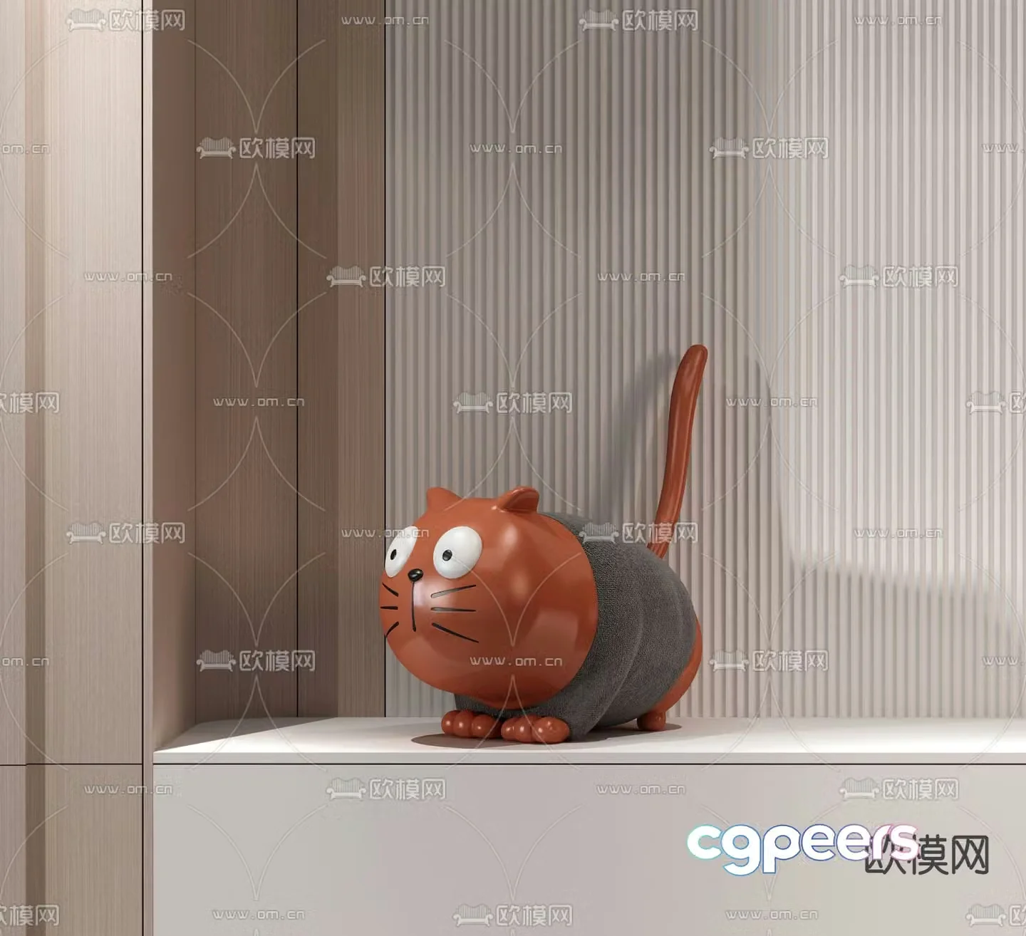 Modern cat toy ornaments 3d model
