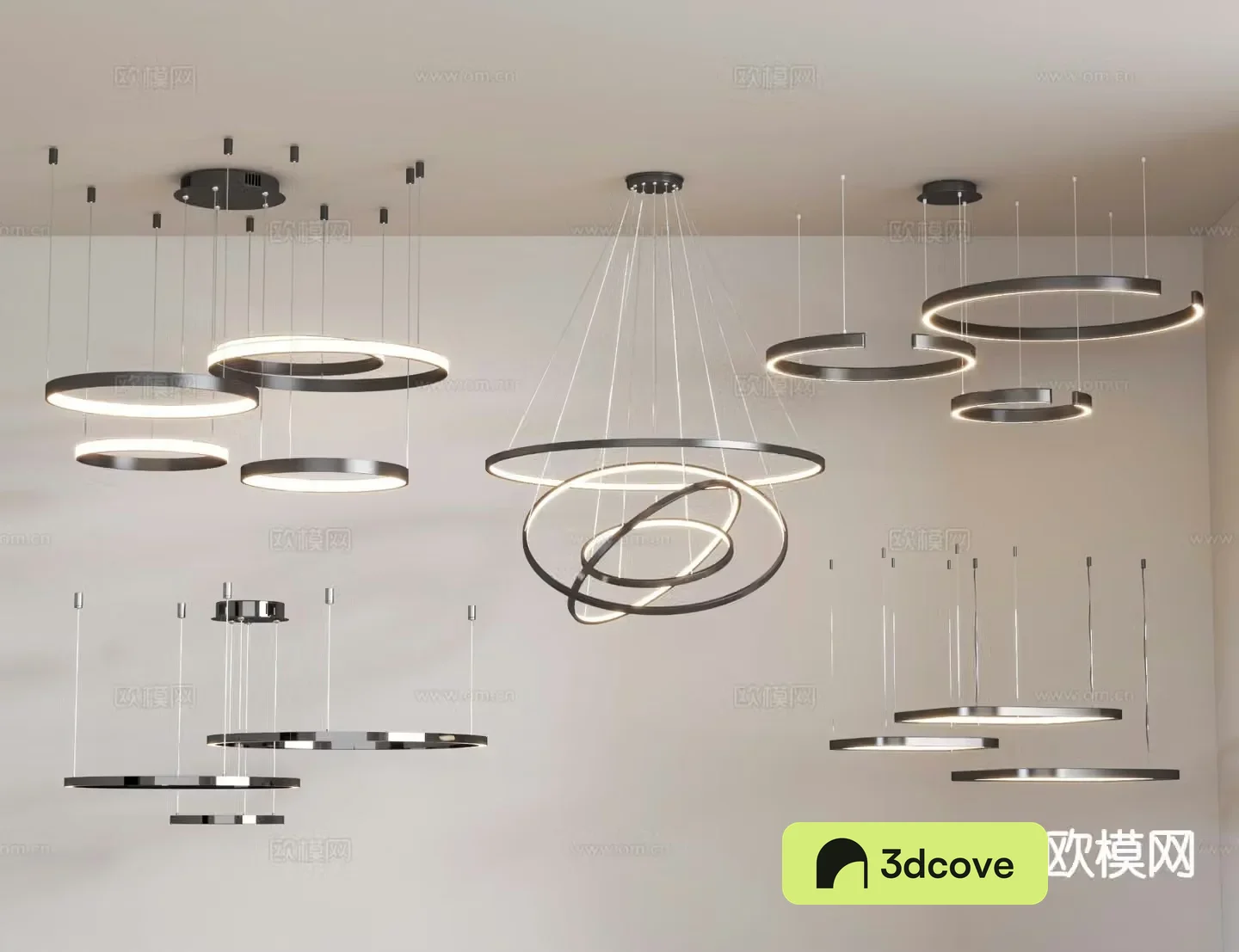 Modern ring chandelier hall chandelier