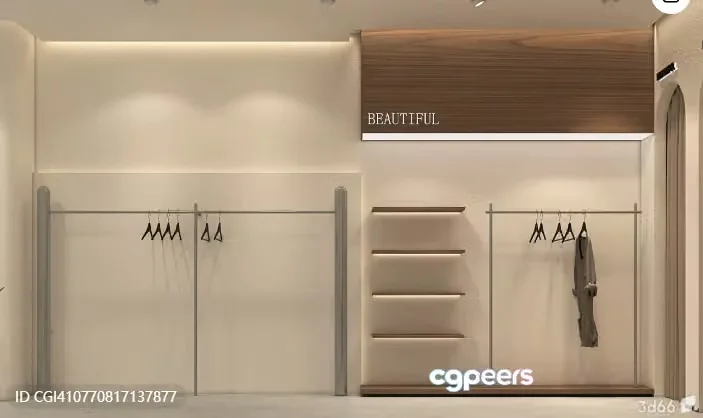 A Clothing Store Display 3D Model – 5541 – VRAY Render
