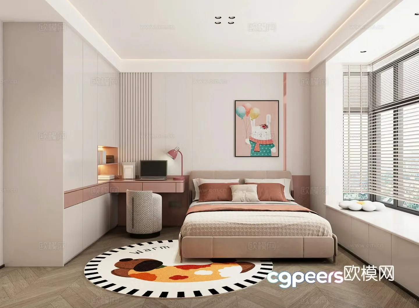 Girl room 3d model
