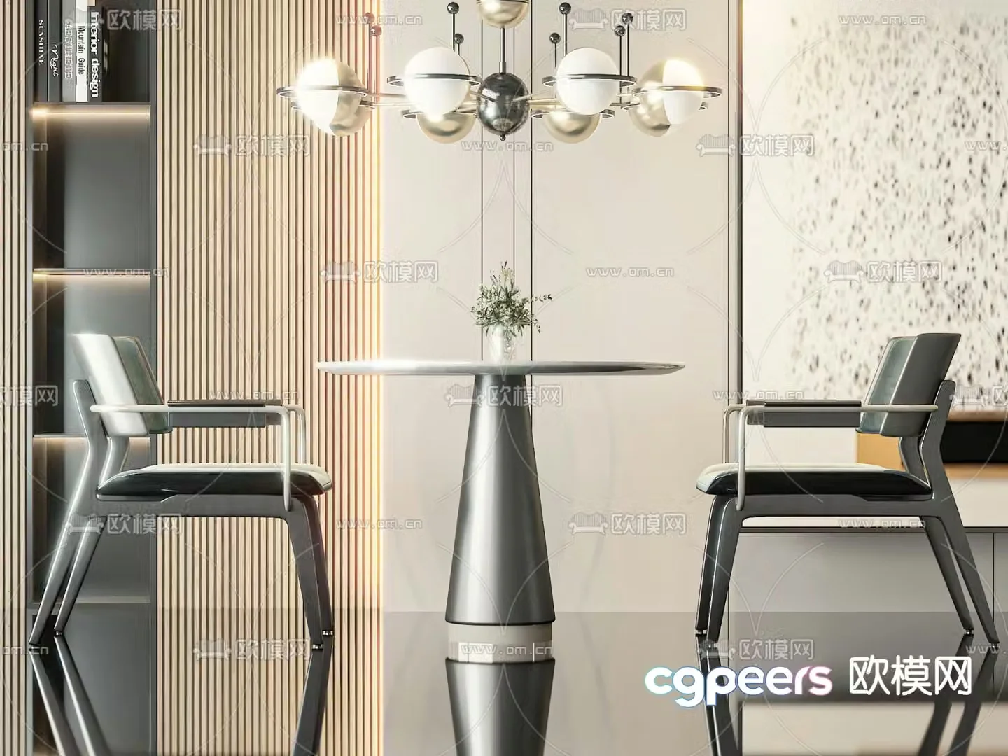 Modern lounge chair 3d model