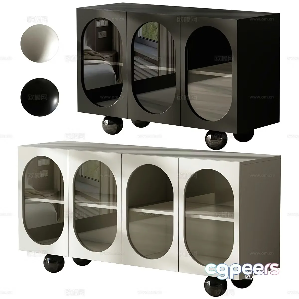 New Chinese style Wasabi sideboard 3D model