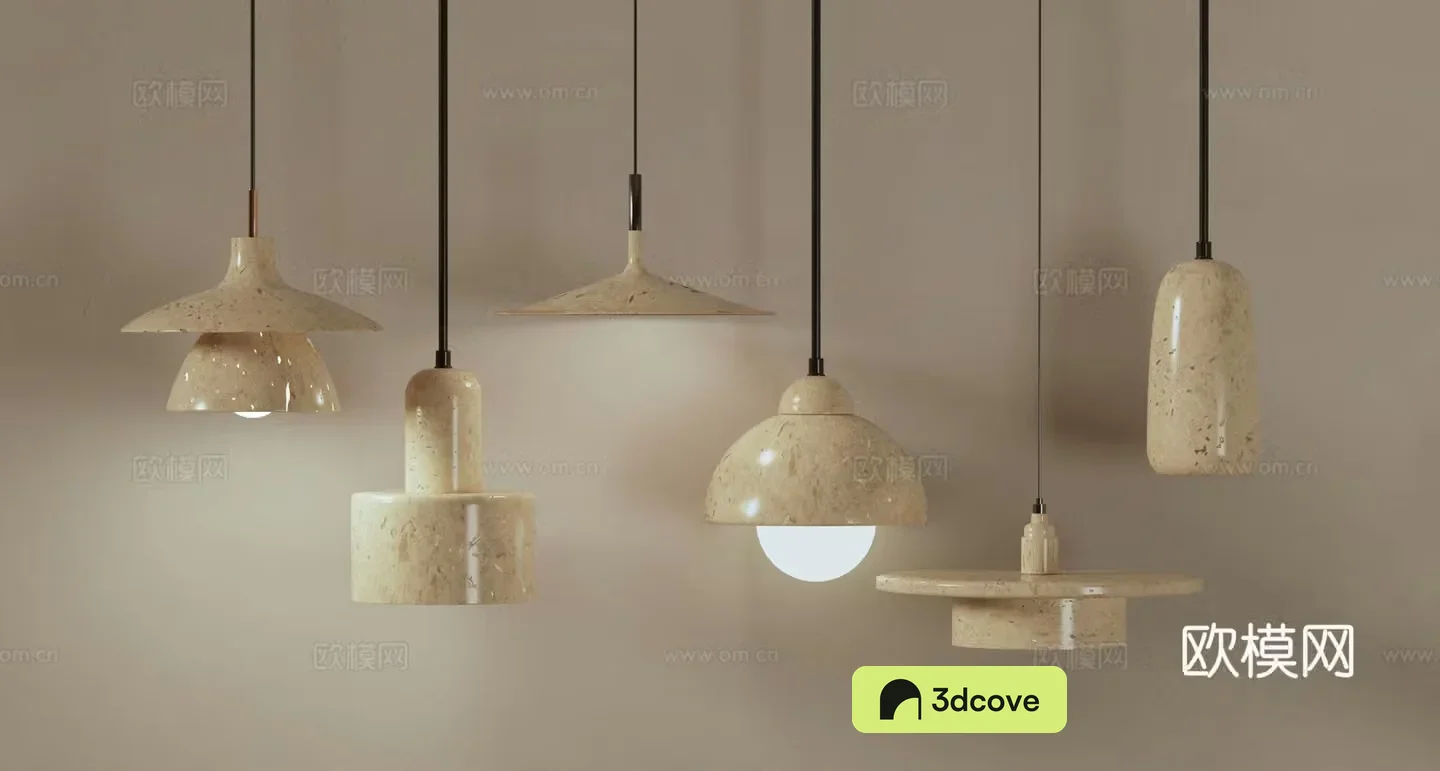Wasabi Chandelier 3D Model