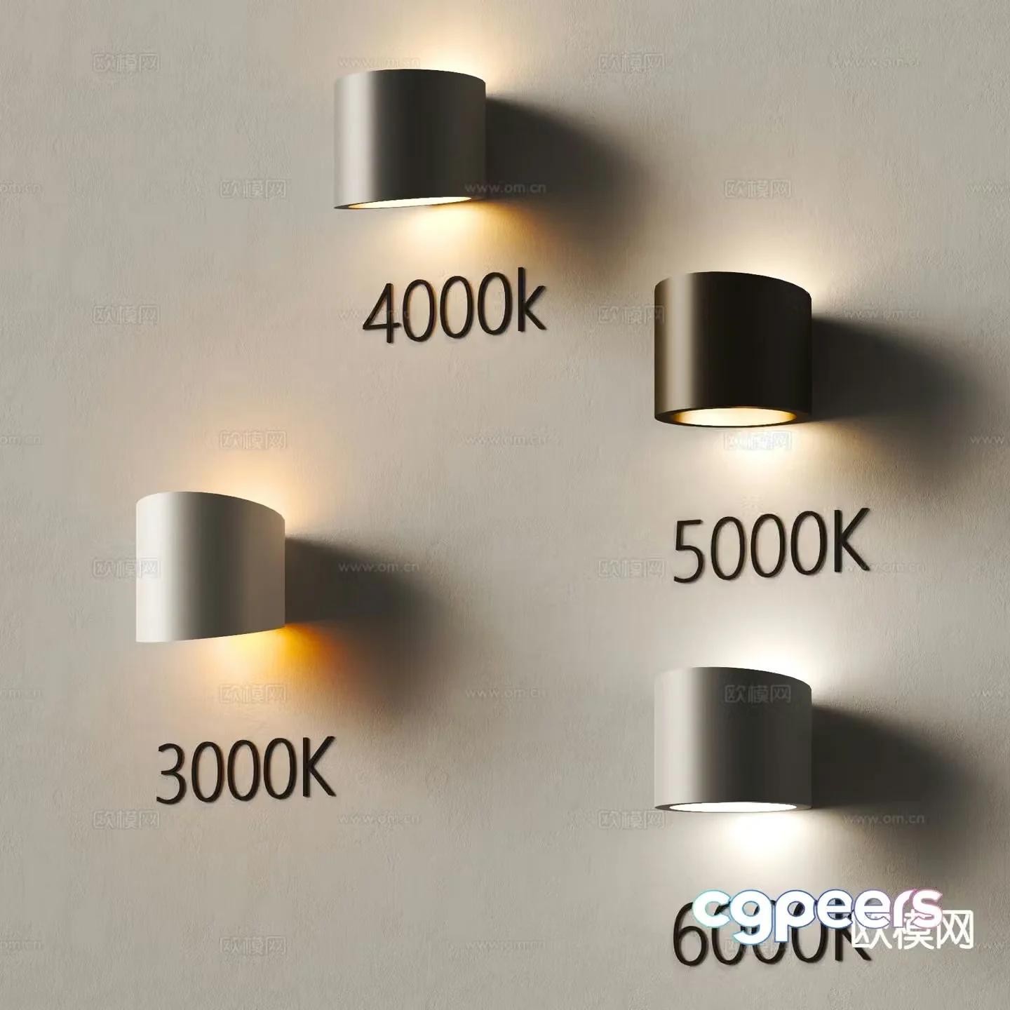 Modern wall lamp personalized wall lamp plaster wall lamp 3d model