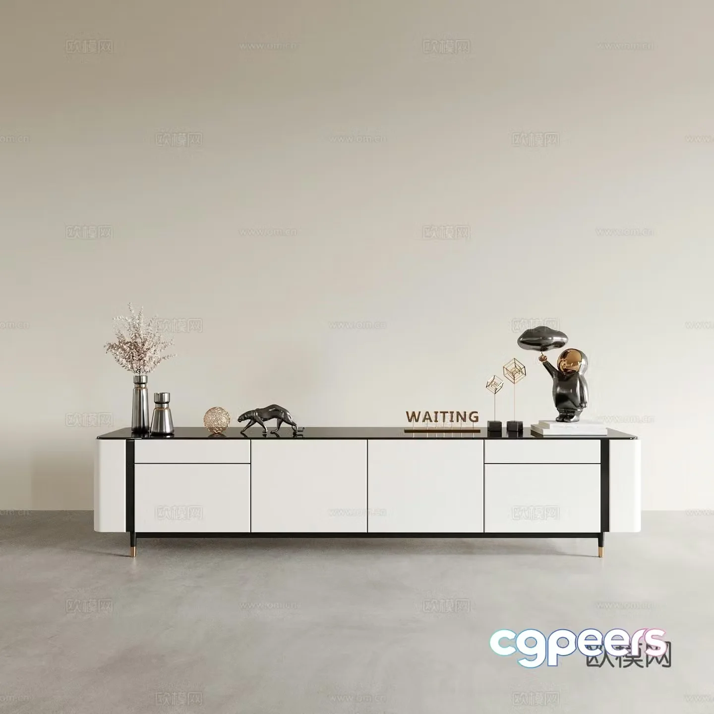 Modern TV cabinet 3d model