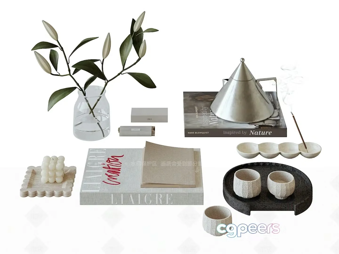 Modern Home Decor 3D Model – 821 – VRAY Render